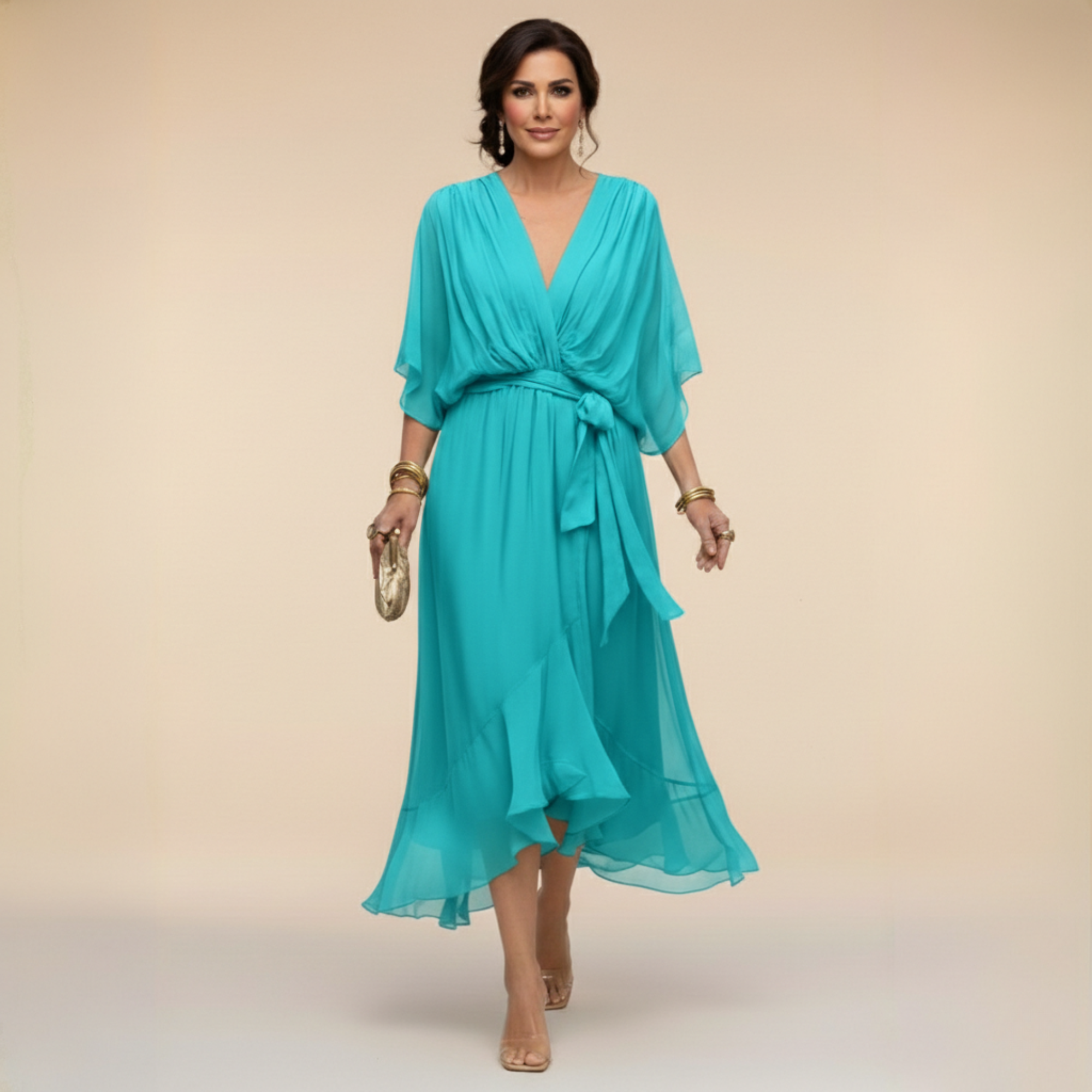 Solène | Robe Midi Élégante