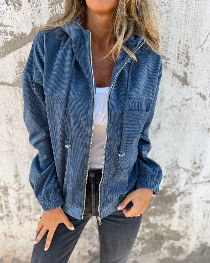 Lucie | Veste Velours Décontractée