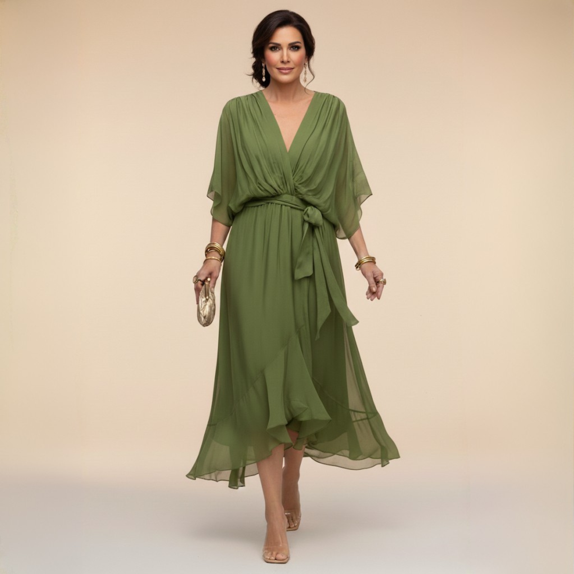Solène | Robe Midi Élégante