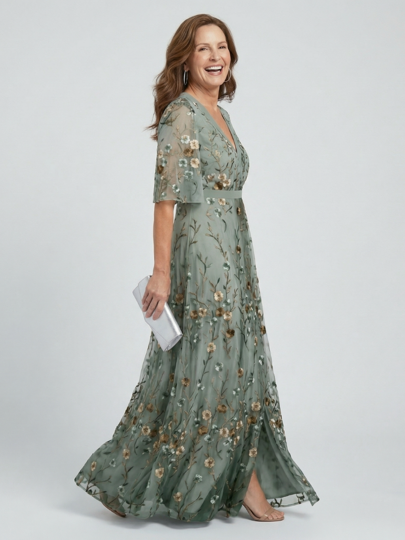 SELORA | ROBE MAXI HALTER BLOOM FLOW