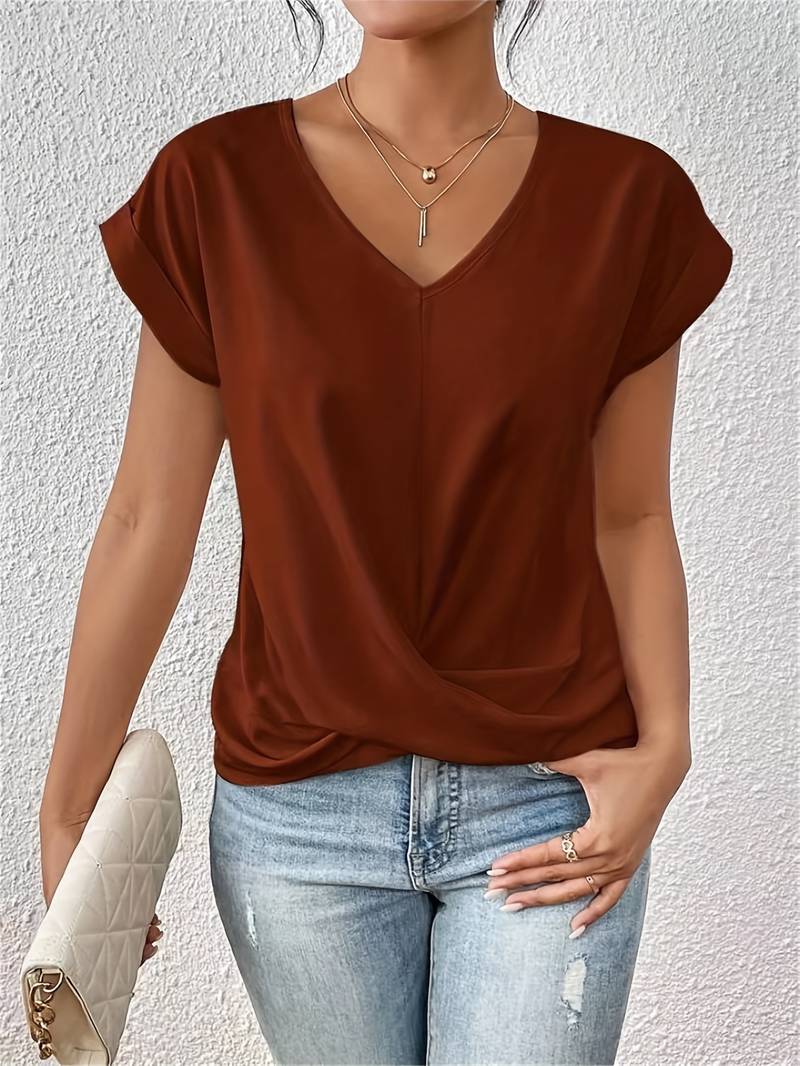 Élise | Blouse Satin Élégante