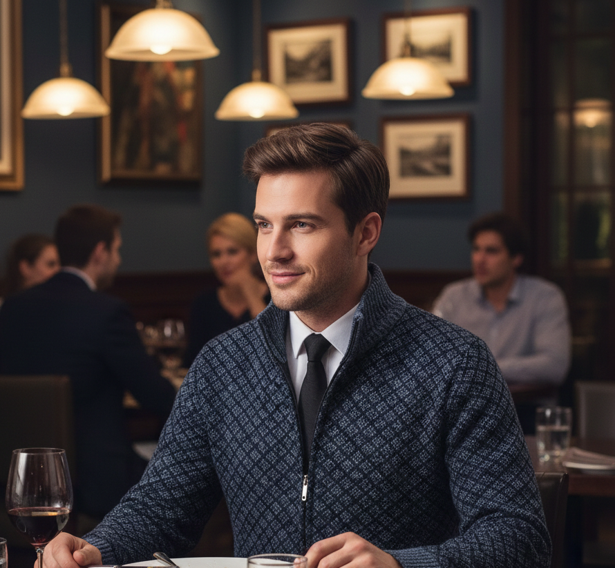 Gaspard | Gilet Zippé Élégant