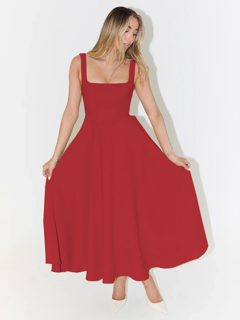 Auriane | Robe Midi Élégante