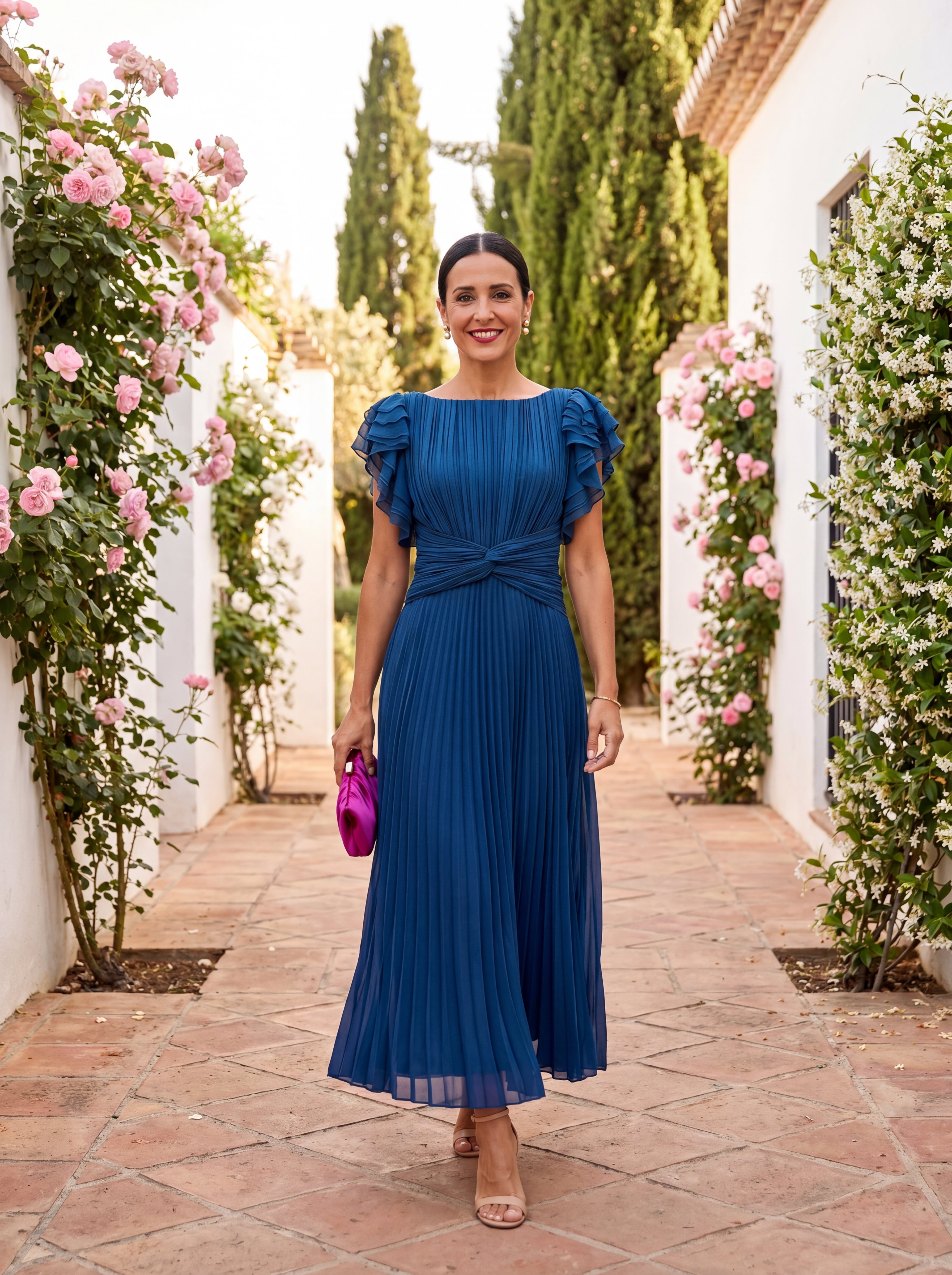 Bertille | Robe Plissée Élégance