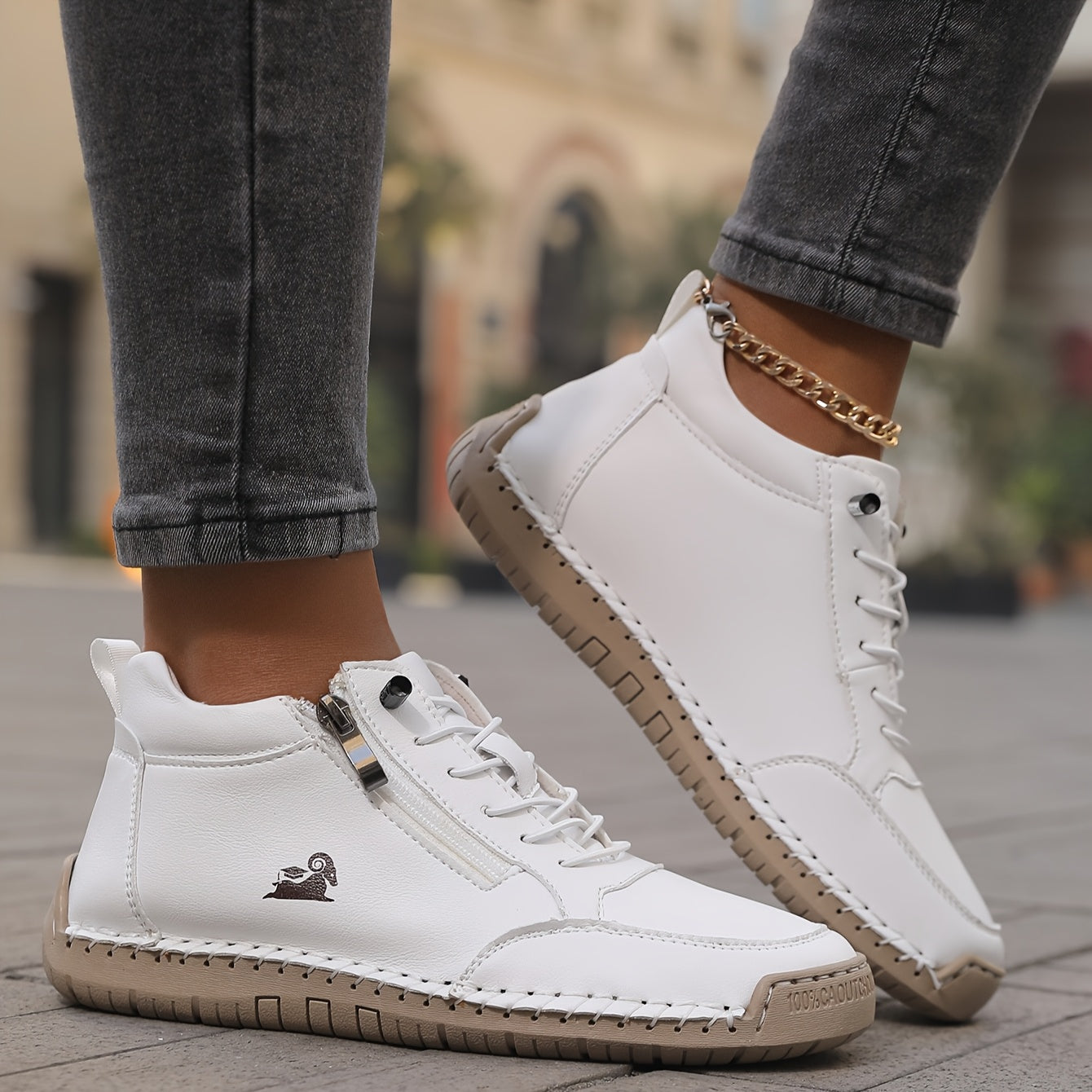 Louis | Baskets Blanches Confort
