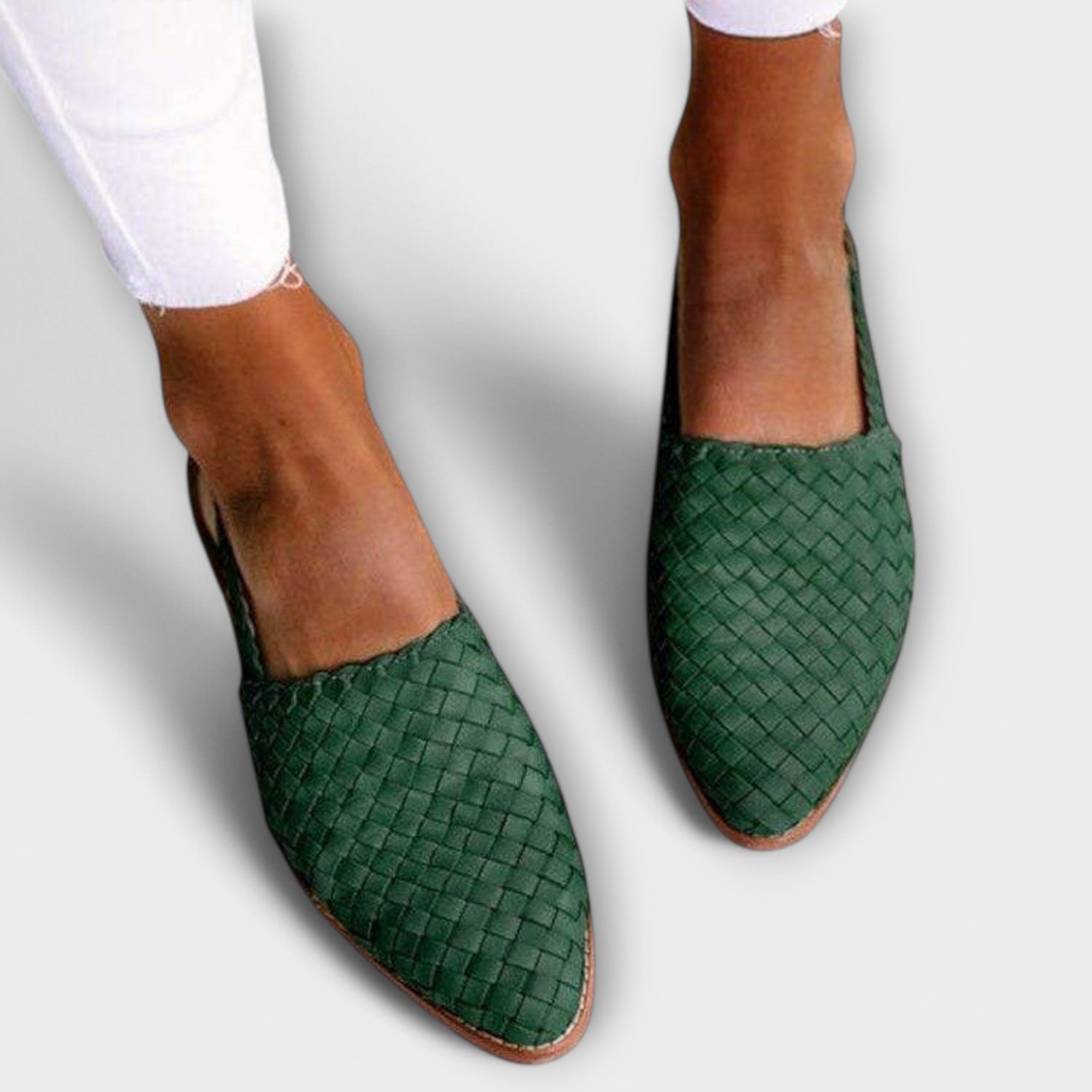 AURORA | MOCASSINS À BRIDE ARRIÈRE TRESSÉS