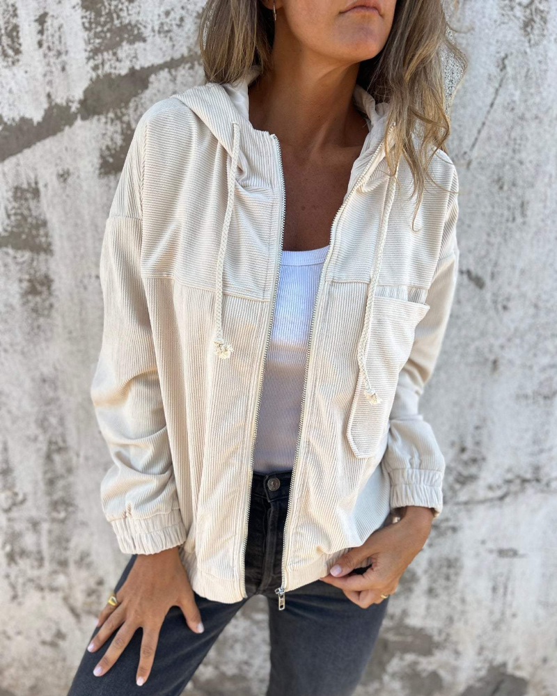 Lucie | Veste Velours Décontractée