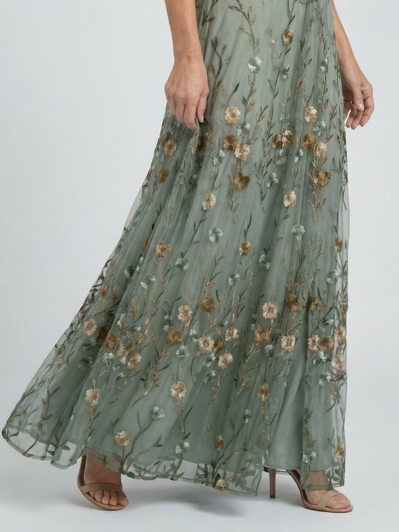 SELORA | ROBE MAXI HALTER BLOOM FLOW