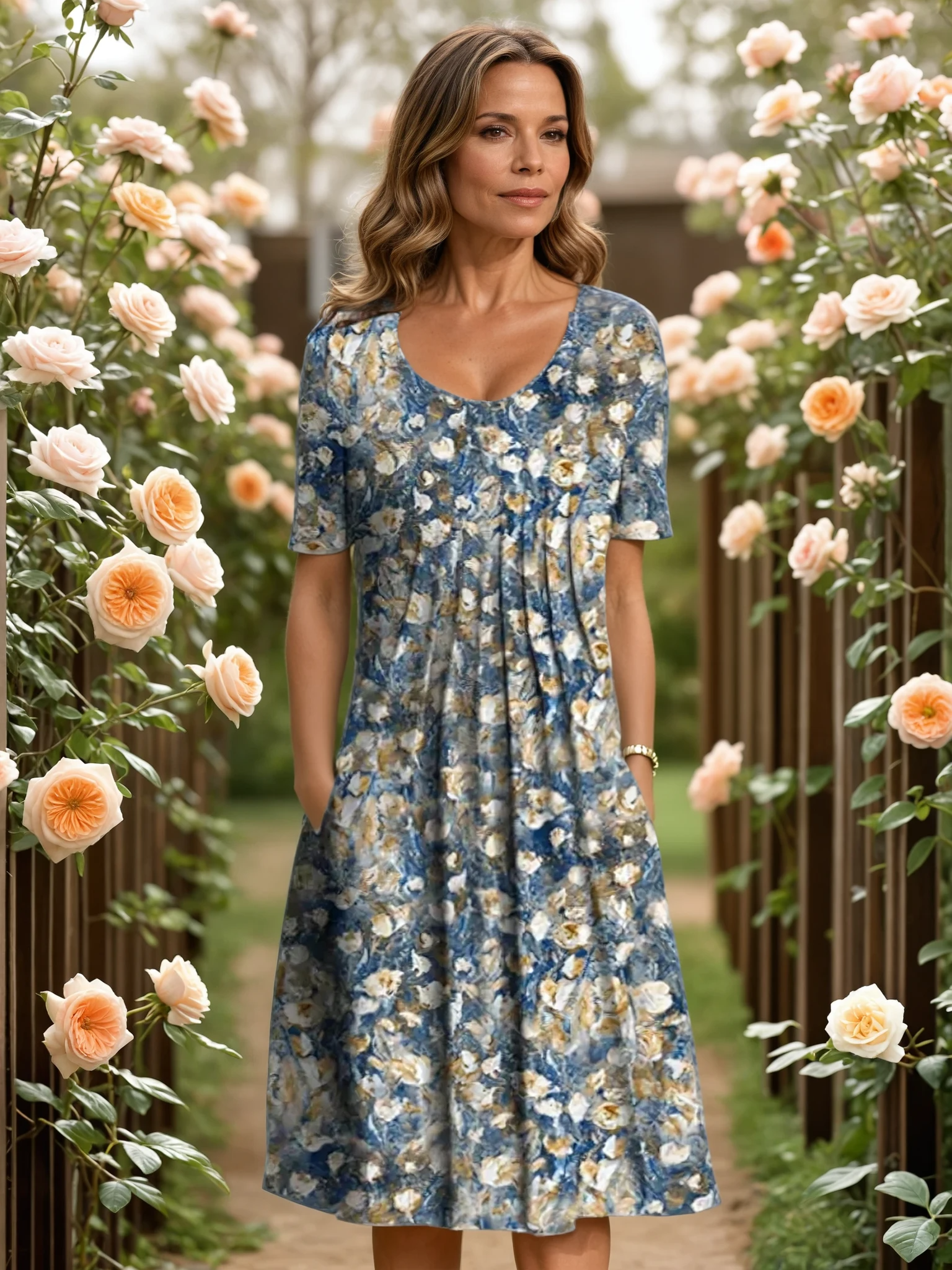 GEORGINA | ROBE ÉLÉGANTE COUVRANT LE VENTRE