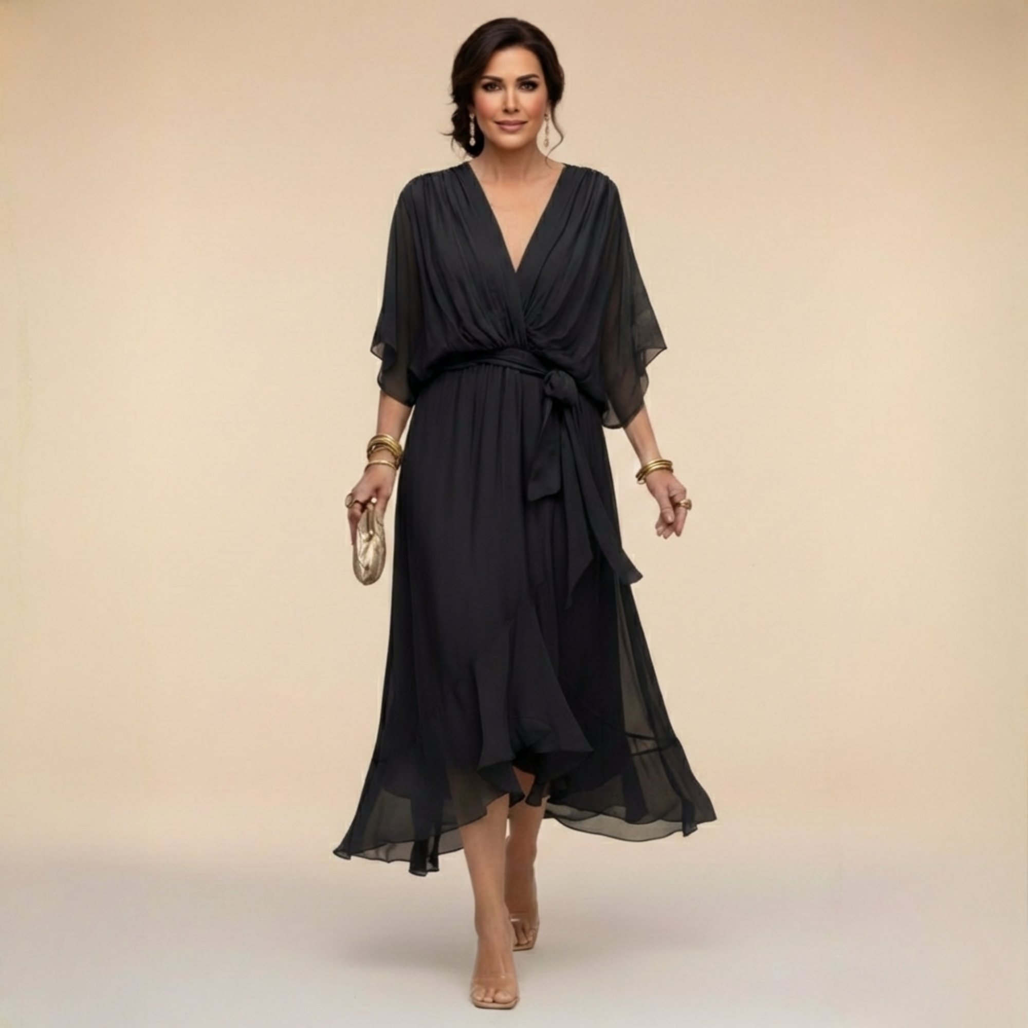 Solène | Robe Midi Élégante