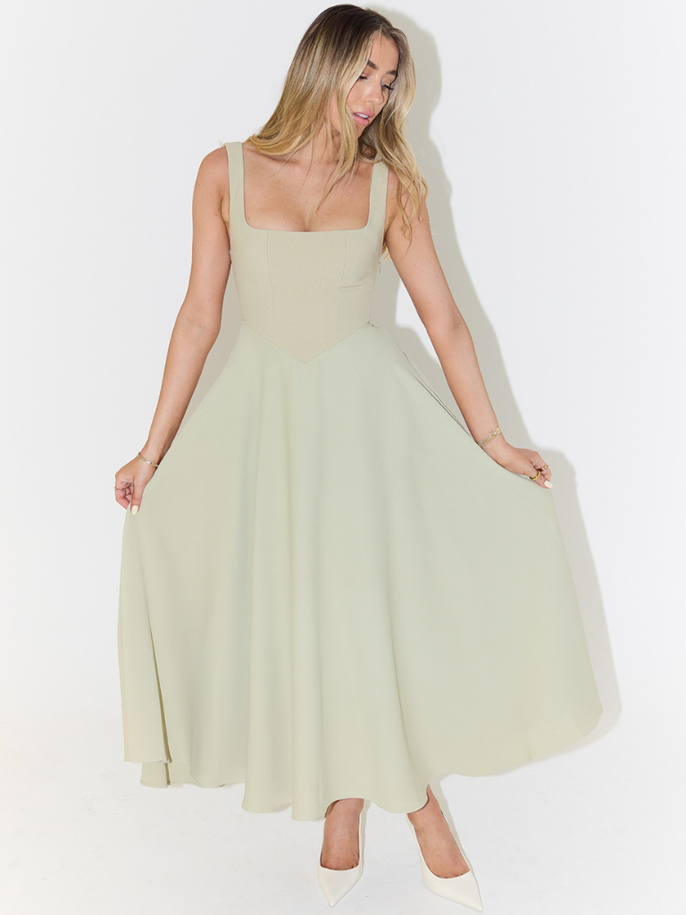 Auriane | Robe Midi Élégante