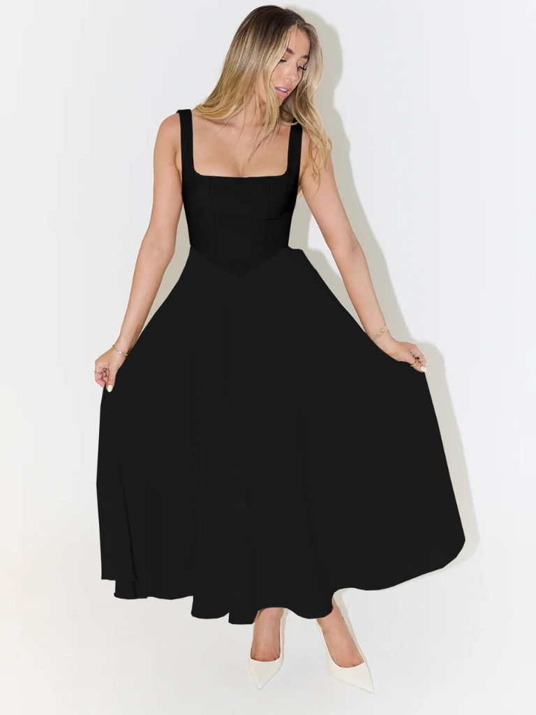 Auriane | Robe Midi Élégante