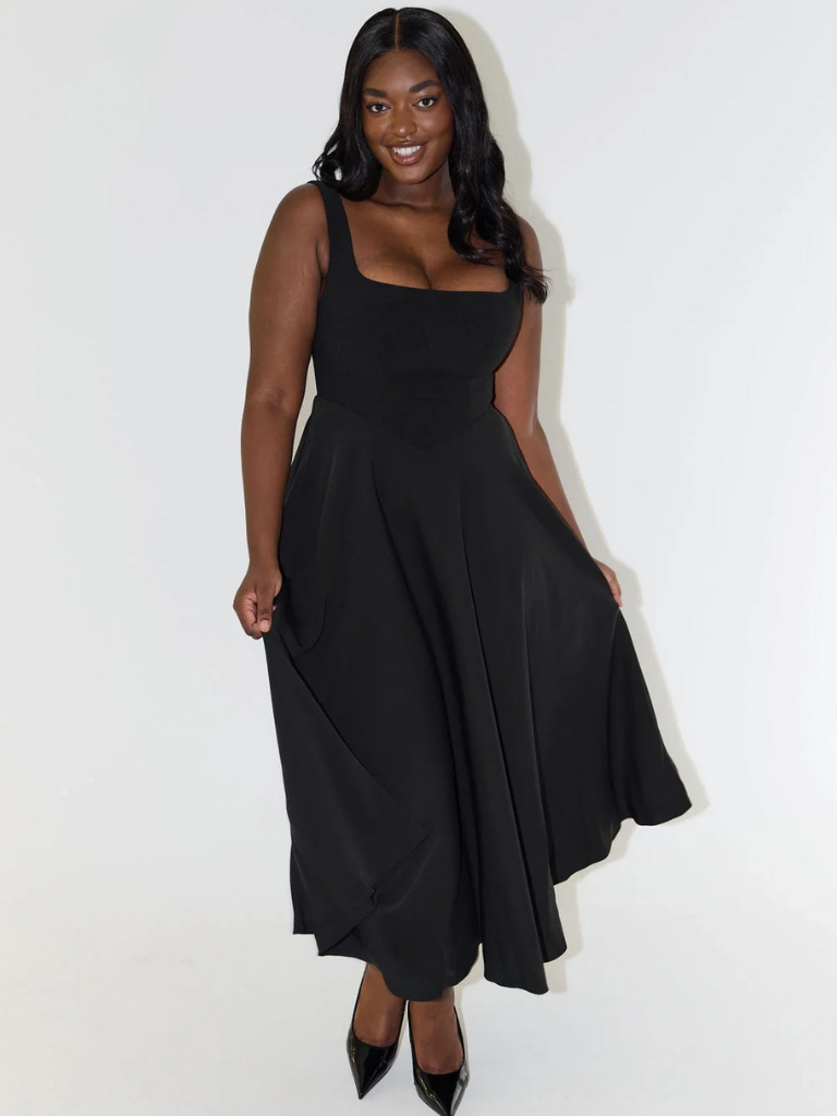 Auriane | Robe Midi Élégante