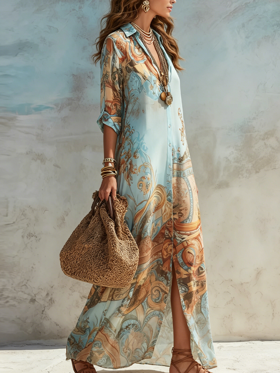 Dominique | Robe Maxi Bohème