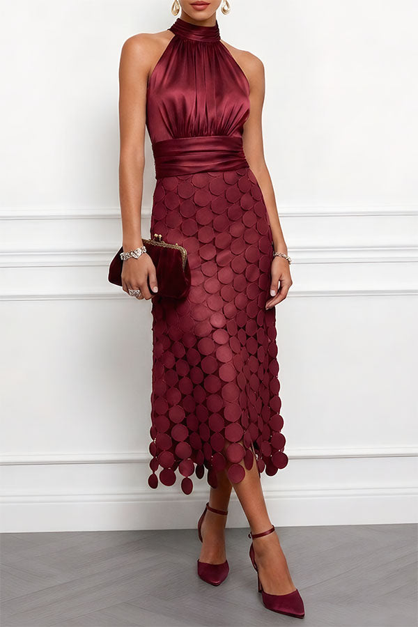 CÉLINE | Robe midi élégante
